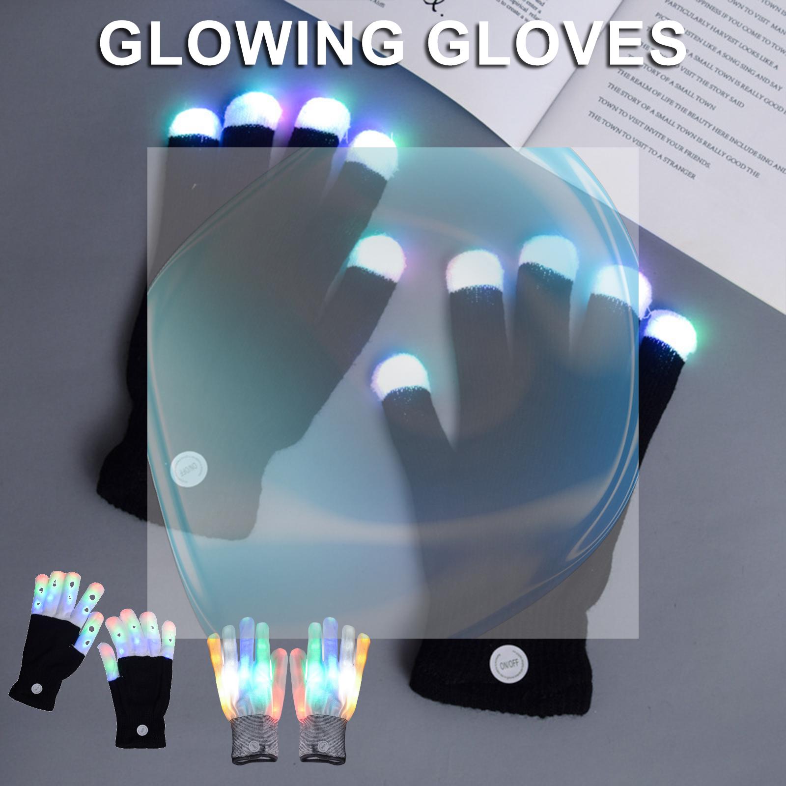 LED Flashing Finger Lighting G - Led Gloves Music 评论和价格