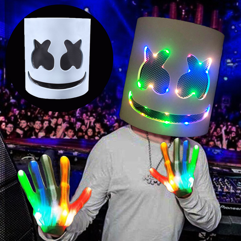 Led Light Up Mask and Gloves D - Led Gloves Music 评论和价格